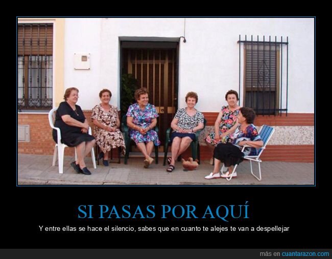 calle,señoras,sillas