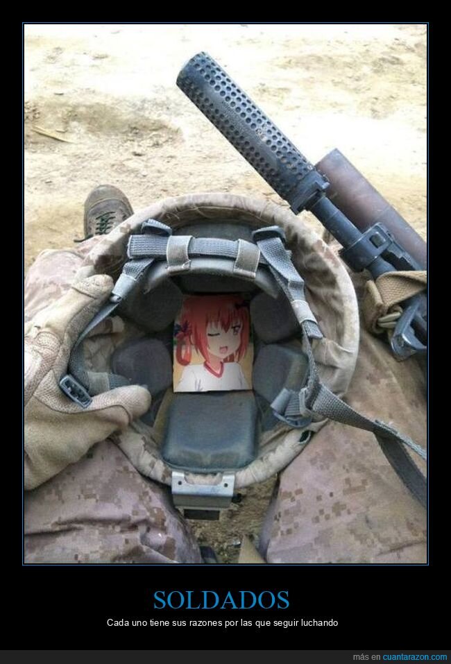 anime,casco,soldado