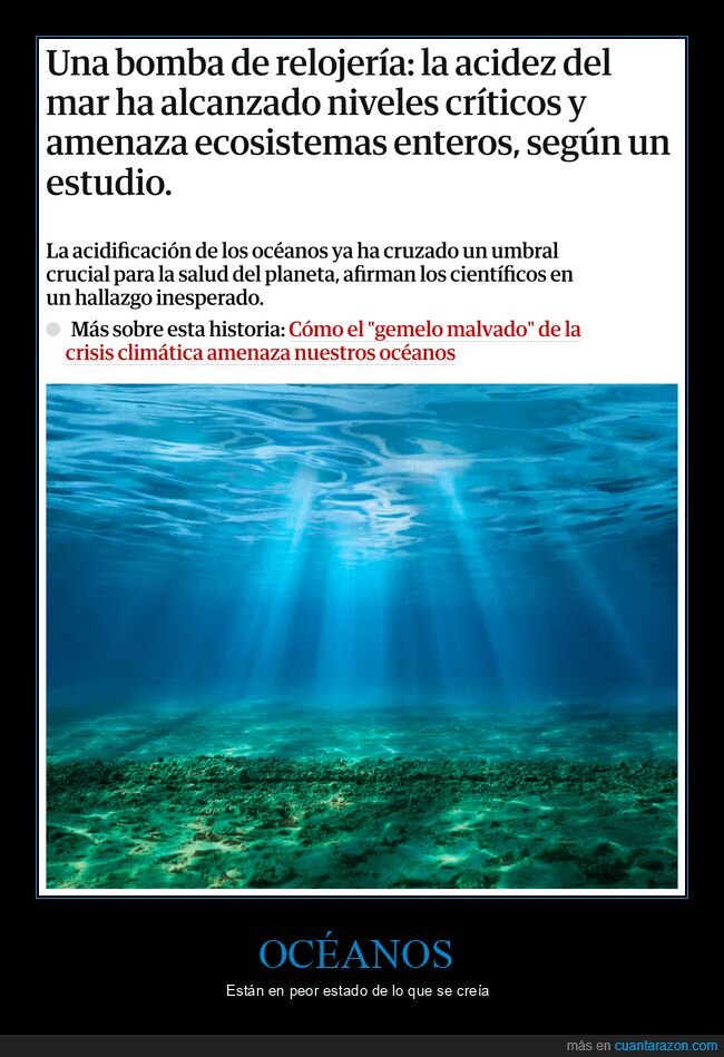 océanos,mar,acidez