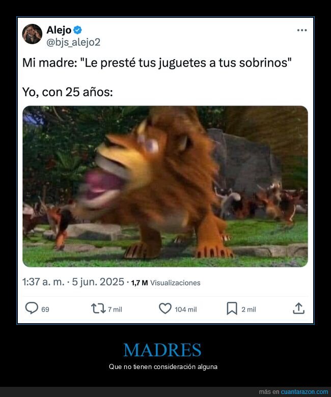 prestar,juguetes,sobrinos,madre