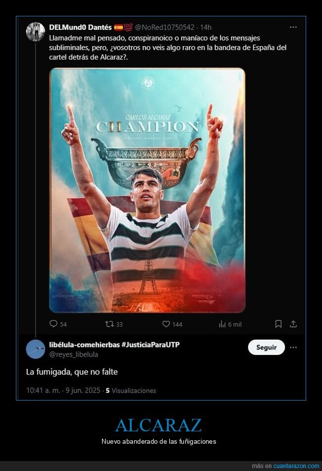 conspiranoicos,negacionistas,carlos alcaraz,chemtrails