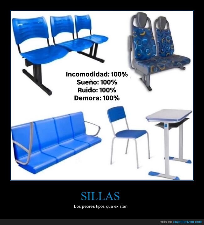 sillas,peores