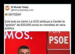 Enlace a El Mundo Today haciendo una excepción