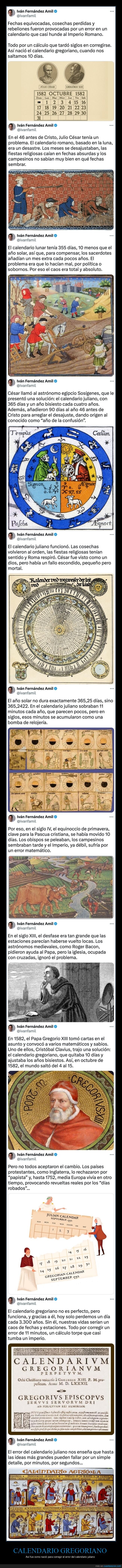 calendario gregoriano,calendario juliano,curiosidades