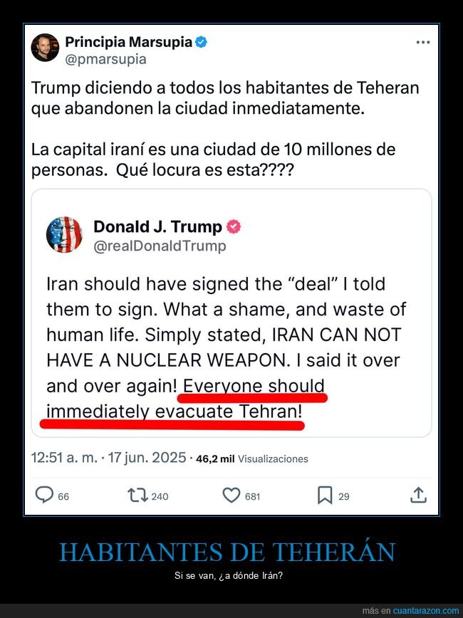donald trump,irán,teherán,evacuar