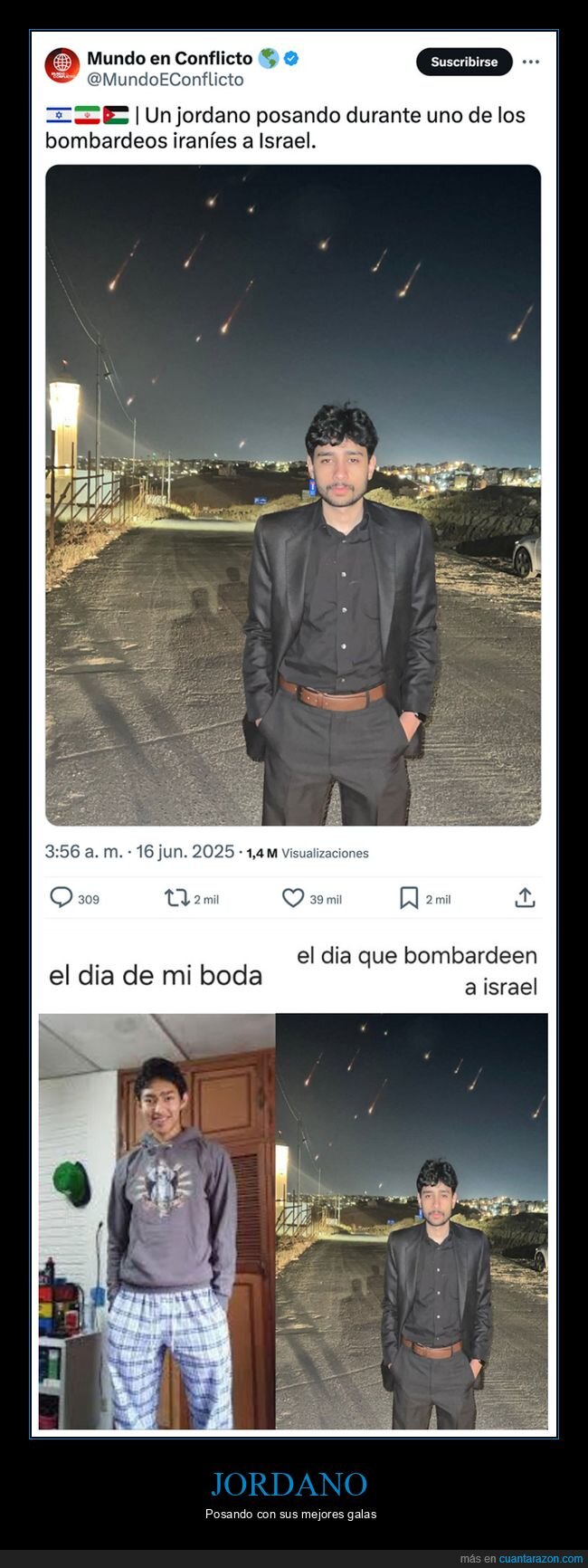 bombardeos,irán,israel,jordano,posando