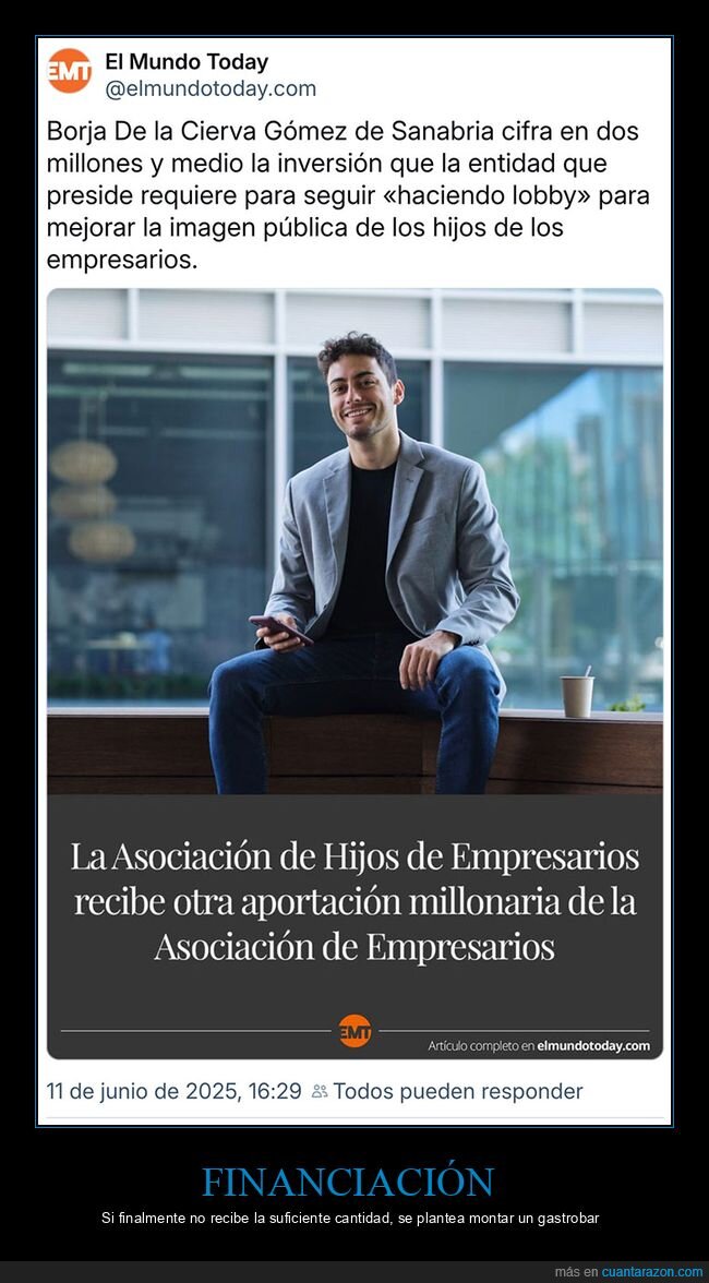 asociación,el mundo today,empresarios,hijos