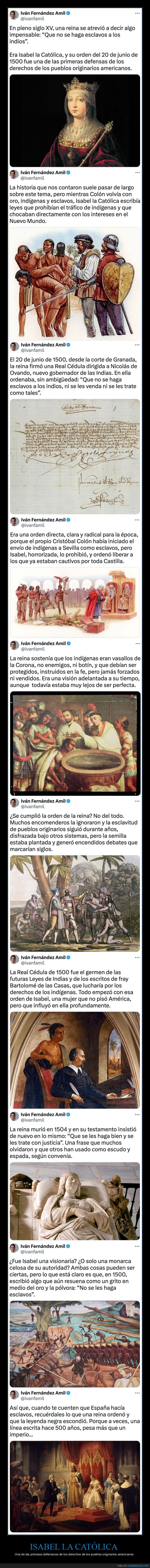 isabel la católica,esclavos,americanos