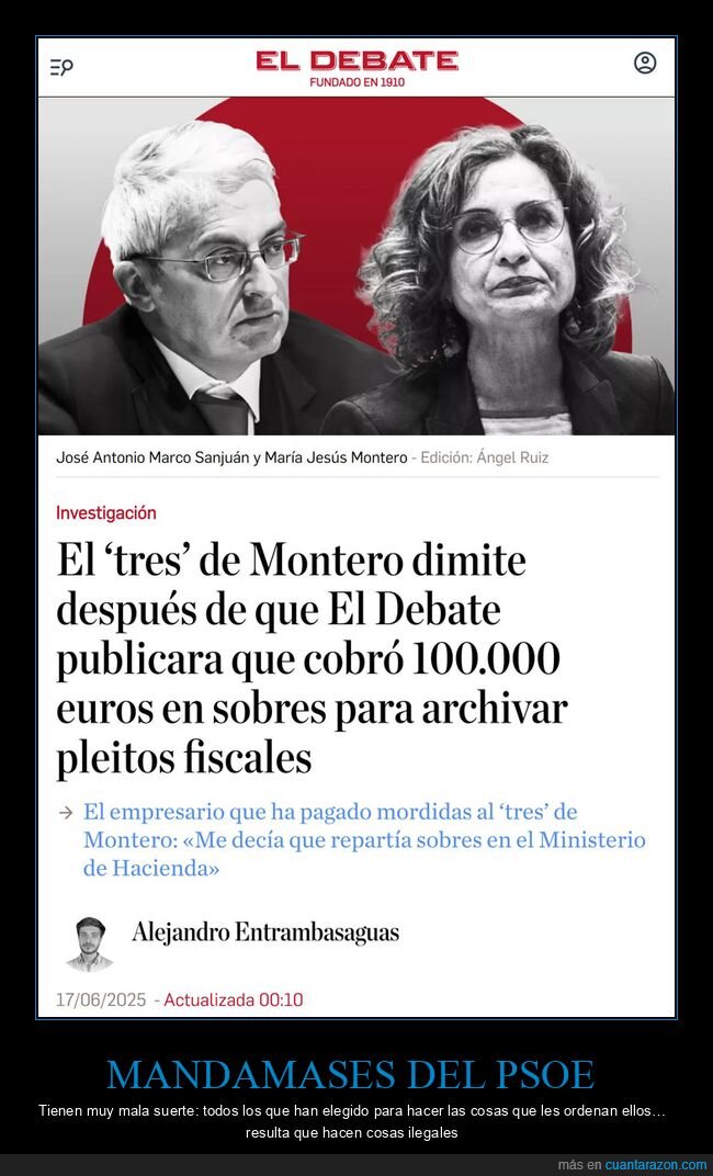 maría jesús montero,sobres,políticos