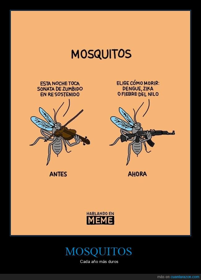 mosquitos,antes,ahora