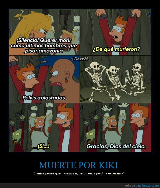 muerte por kiki,futurama