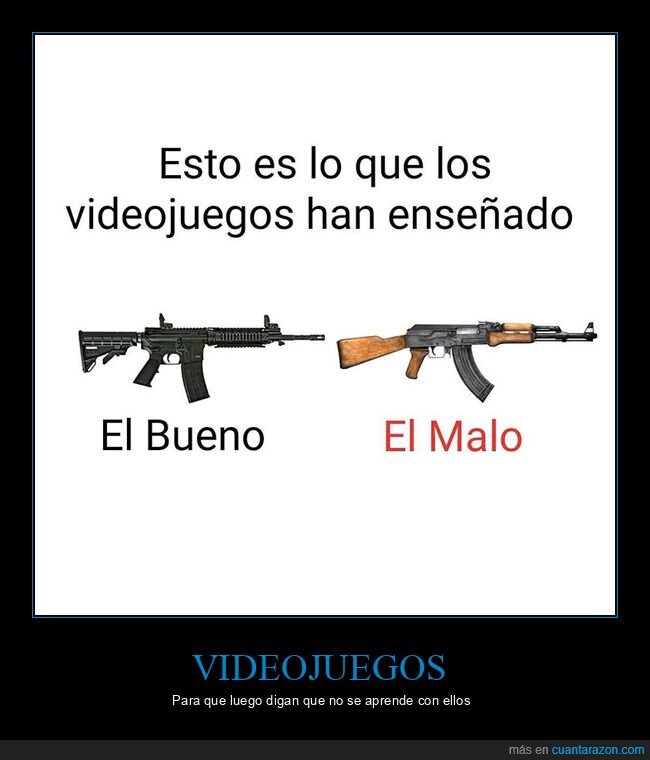 armas,bueno,malo,videojuegos