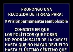 Enlace a Propuesta de prisión permanente reembolsable