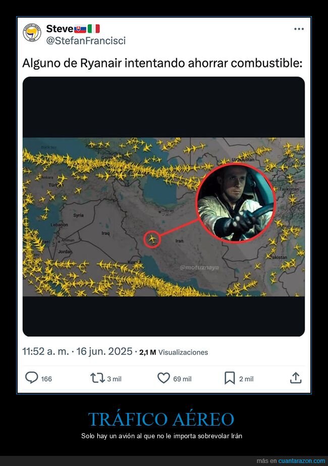 avión,irán,tráfico aéreo