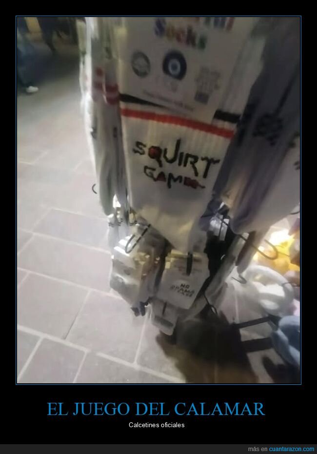 calcetines,el juego del calamar