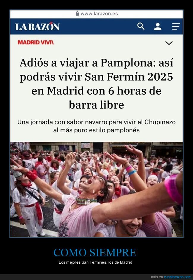 san fermines,mejores,madrid