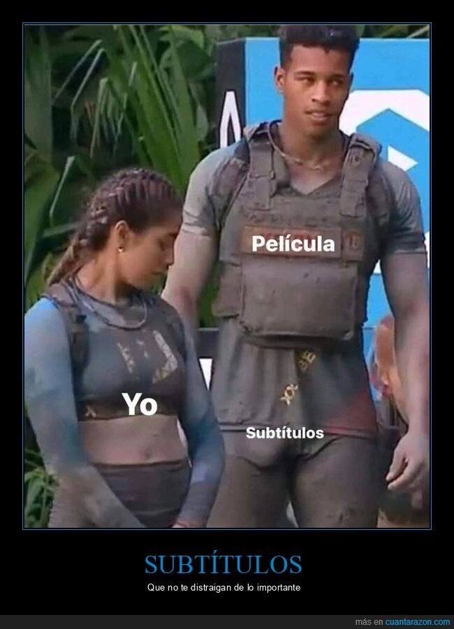 subtítulos,mirar,paquete,película