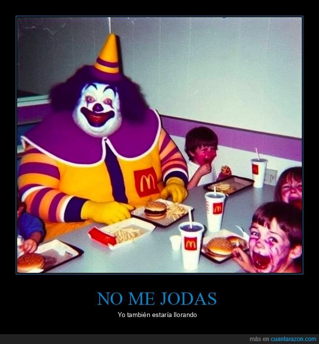 mcdonalds,payasos,niños