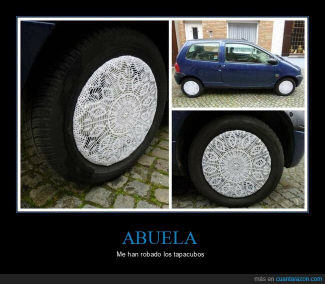 tapacubos,abuela,robado,ruedas