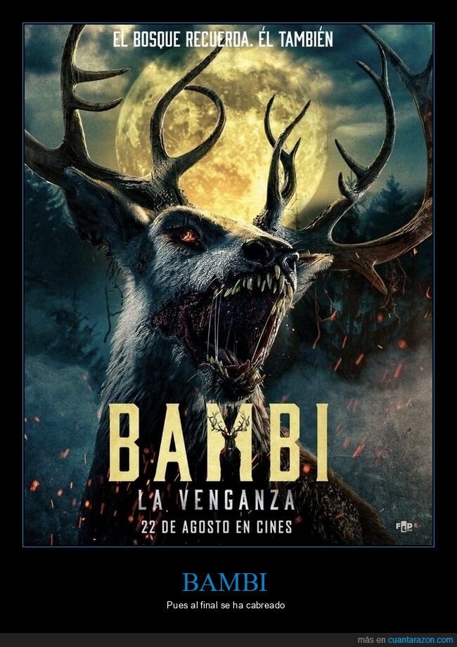 pelicula,bambi,venganza,malo