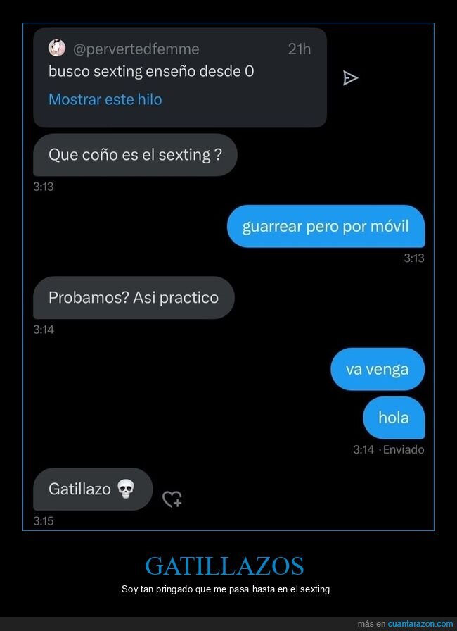 gatillazo,sexting