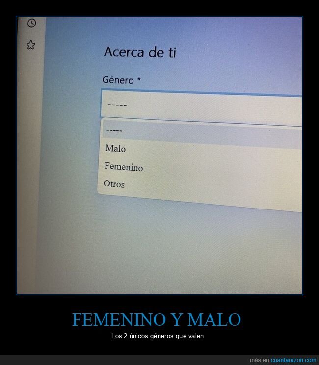 géneros,malo,femenino