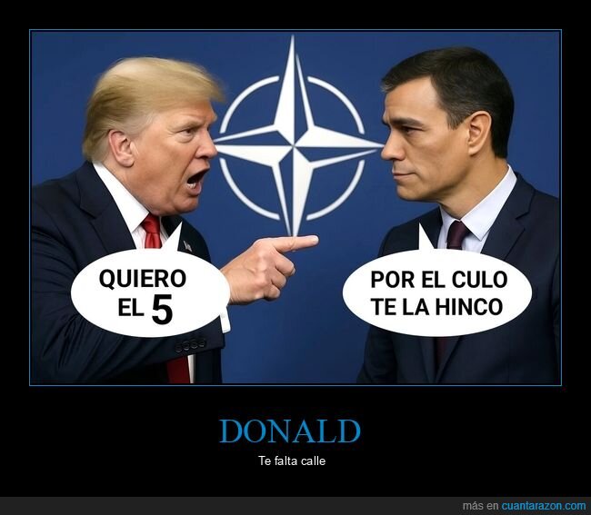 cinco,defensa,gasto,pedro sanchez,donald trump