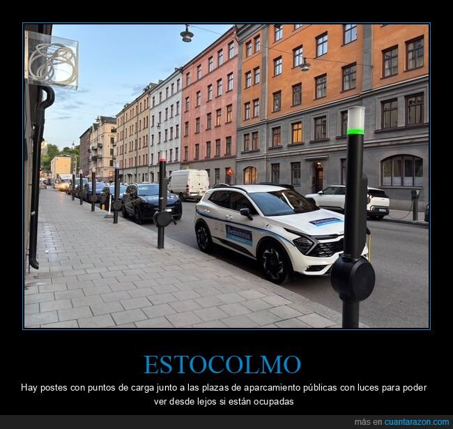 estocolmo,postes,puntos de carga,aparcamiento