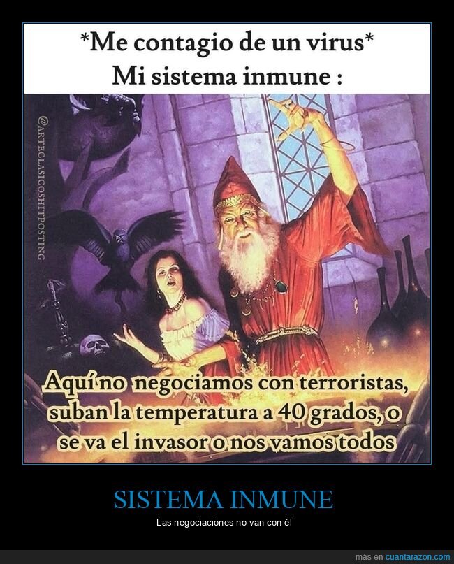 virus,sistema inmune,temperatura