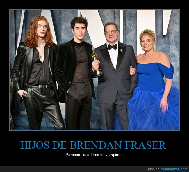 brendan fraser,hijos,vampiros