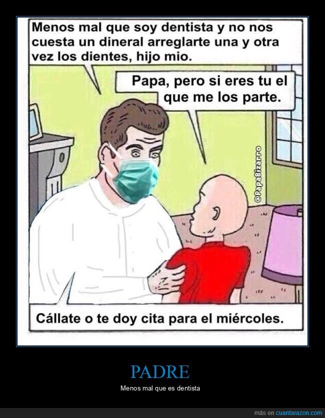 dentista,dientes,hijo,padre
