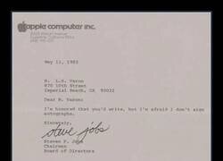 Enlace a Steve Jobs no firmaba autógrafos