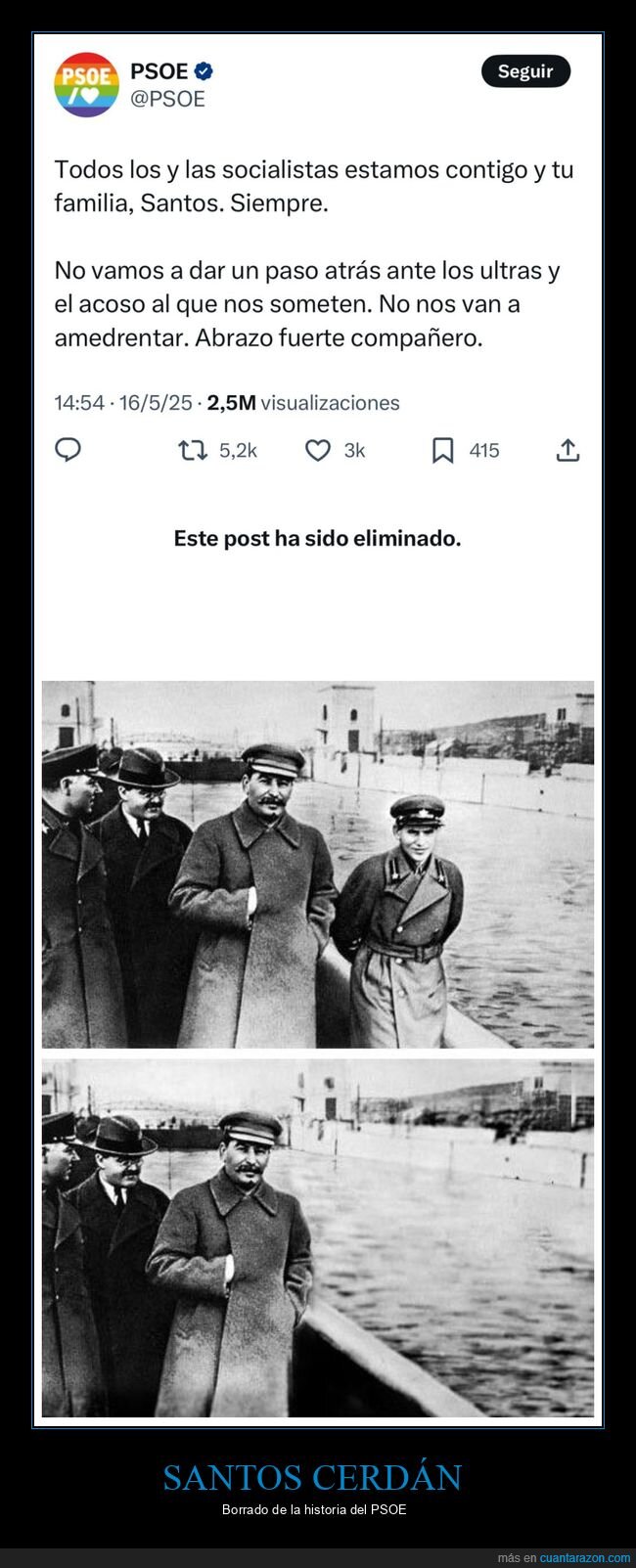 santos cerdán,psoe,stalin,políticos