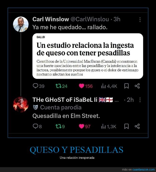 pesadillas,queso