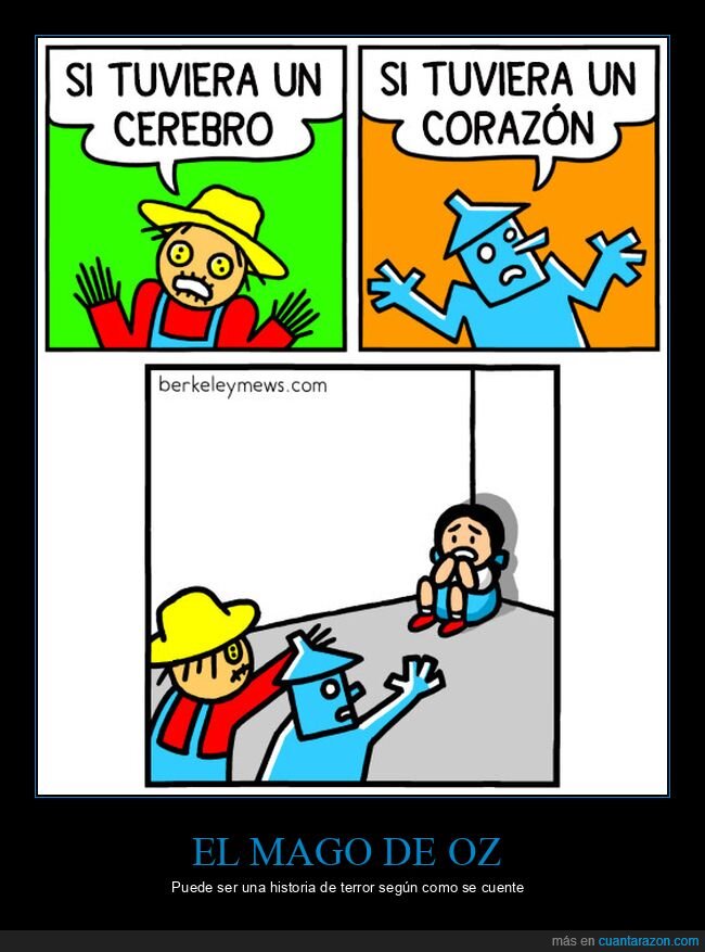 mago de oz,cerebro,corazón