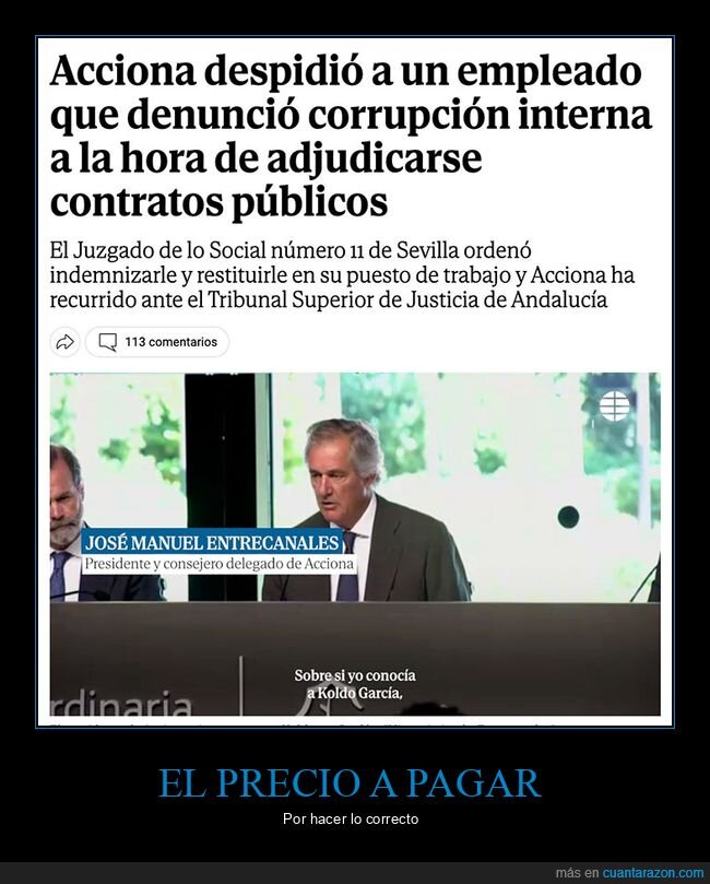 corrupción,denunciar,despido