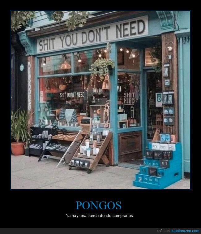 tienda,shit,pongo