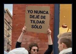 Enlace a Sólo unos cuantos hemos seguido con la tilde de solo