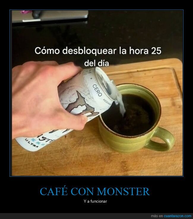 monster,cafe,beber,cafeina