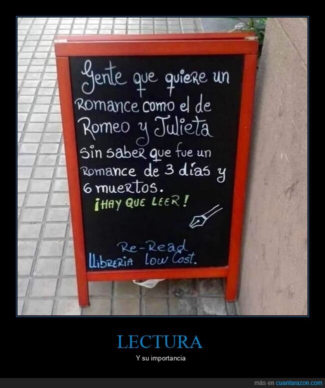 leer,importancia,amor,romeo y julieta