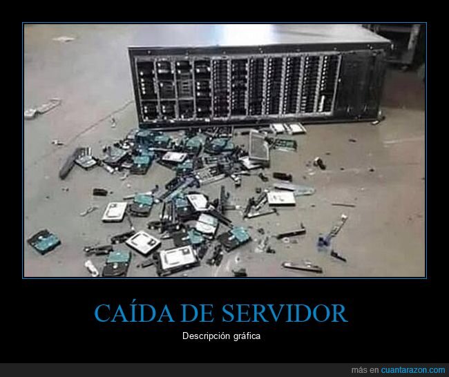 servidor,caída,roto