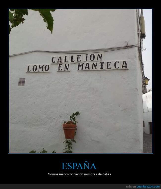 calles,españa,lomo en manteca