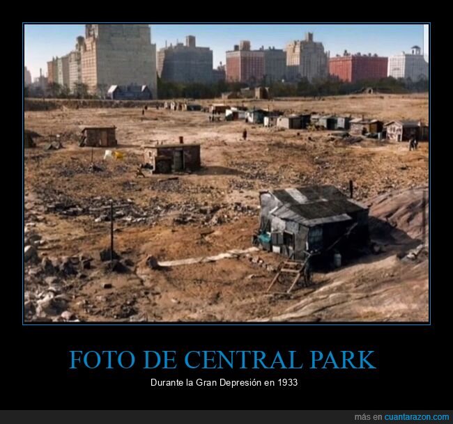 central park,gran depresión,ny