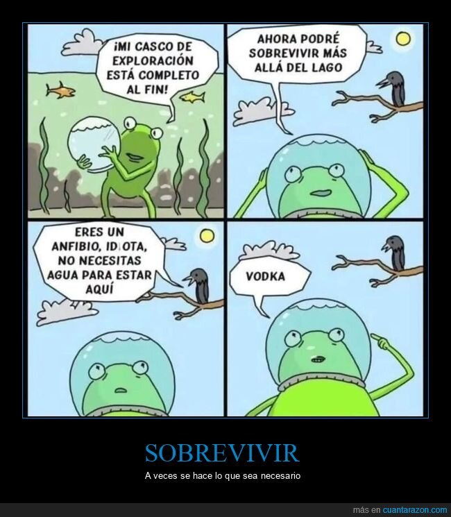 anfibio,vodka,agua