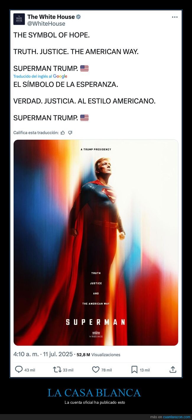 casa blanca,donald trump,políticos,superman