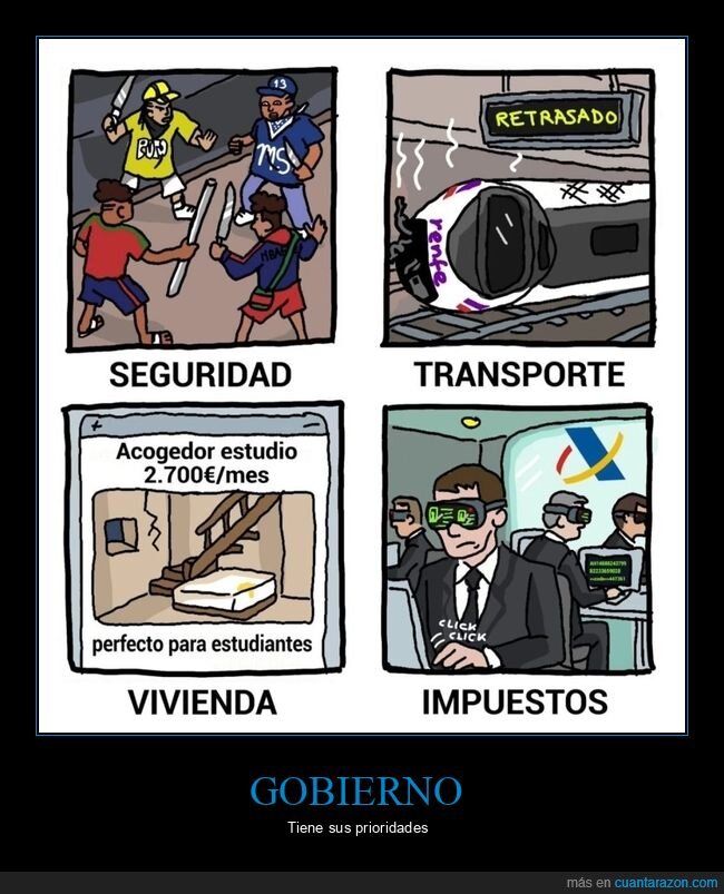 seguridad,transporte,vivienda,impuestos
