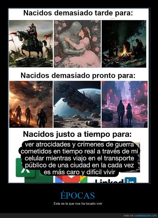 épocas,nacido,pronto,tarde