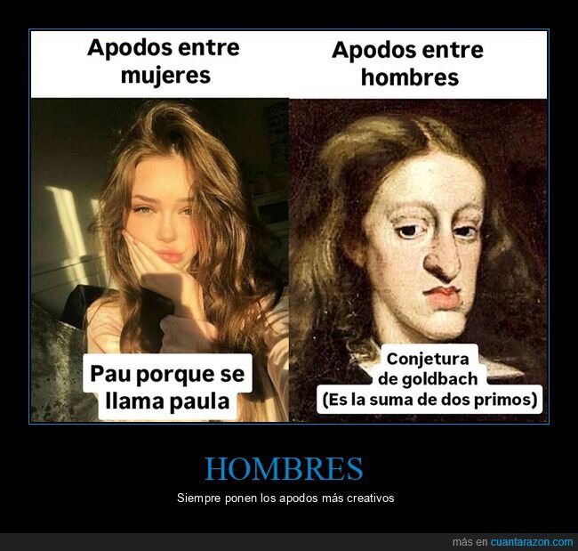 carlos ii,conjetura de goldbach,hombres,mujeres