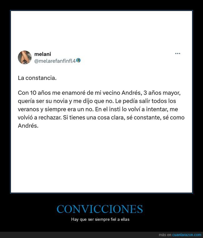 constancia,vecino,novia,rechazar