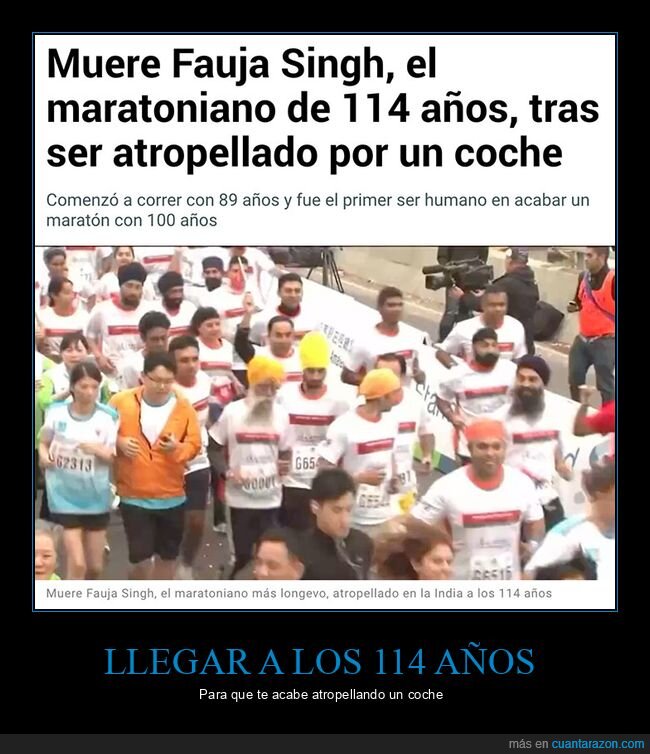 114 años,fauja singh,maratoniano